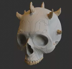 Darth Maul character Skull from star wars ready to print