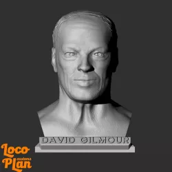 David Gilmour Pink Floyd Bust Figure