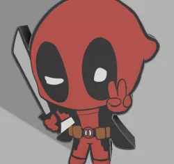 DEADPOOL ANIMATED LAMP