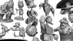 DUCK TALES COLLECTION.14 CHARACTERS. STL 3d printable