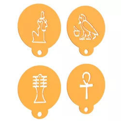 Egypt stencil set of 8 for Coffee and Baking