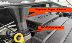 Engine oil funnel for VAG