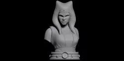FANART STAR WARS AHSOKA TANO - BUST
