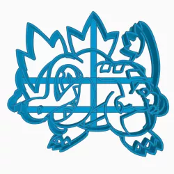 Feraligatr Pokemon Anime Chibi Cookie Cutter