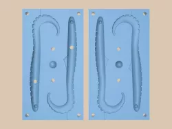 Fishing Lure and Mold 7 3D model