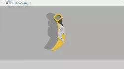 Folding knife Prime 2.0 valorant (3d print)