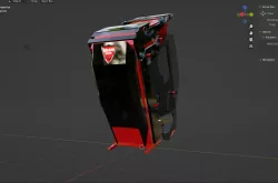 Gaming Tower Black/Red