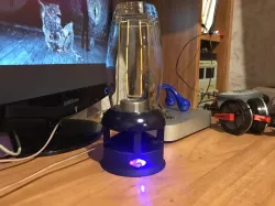 Glass speaker with bluetooth