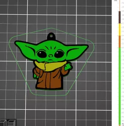 Grogu Baby Yoda keychain