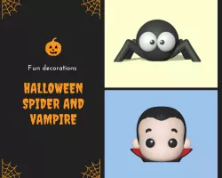 Halloween Kit - Spider and Vampire