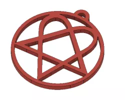 heartagram hoops /HIM