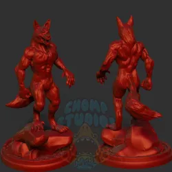 Hi Res Werewolf Statue