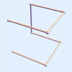 Hilbert Square Curve - Level 1