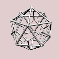 Icosahedron with Dual Dodecahedron