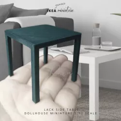 IKEA-INSPIRED LACK SIDE TABLE MINIATURE FURNITURE 3D MODEL