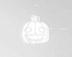 Jack O Lantern with Axe 2D Wall Art, STL and SVG For Pumpkin, Halloween, Thanksgiving