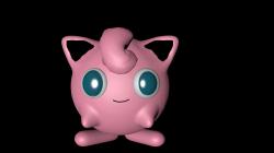 Jiggly Puff Pokémon Straw Topper STL File for 3D Printing 