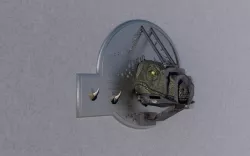 Jurassik World Raptor wall keychain