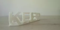 Keep Calm optical Illusion text