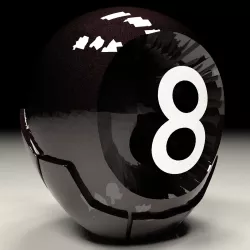Keychain Fortnite 8-Ball  3d model