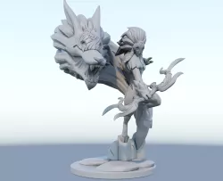 kindred league of legends 3d print model