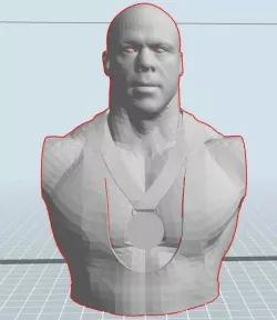 Kurt Angle WWE WWF TNA Bust
