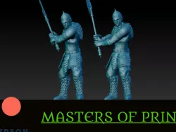 Kussars with great axe - 10 Models - Rpg