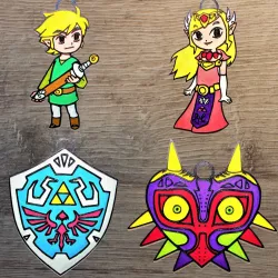 Lot 4 ornements Zelda