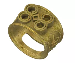 magic ring of the egyptian lore keeper of the desert scrolls ring-06 for 3d-print and cnc
