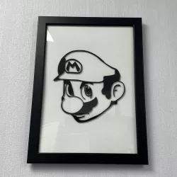 Mario silhouette for frame