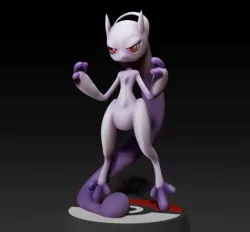Mega Mewtwo Y - FAN ART - POKÉMON FIGURINE - POKÉMON UNITE