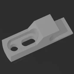 Mini-Latch swing latch counterpart. Push to Open.