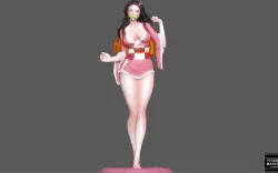 NEZUKO ADULT demon slayer kimetsu no yaiba SEXY GIRL WOMAN LINGERIE ANIME 3D print model