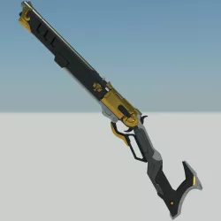 Overwatch Ashe rifle Viper Classic skin. Video game, prop, cosplay, STL