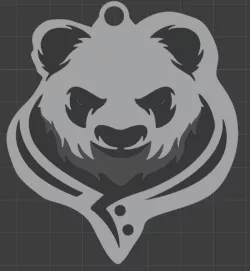 Panda keychain