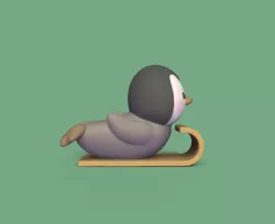 Penguin Snow Sled