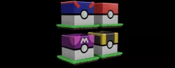 Pokeballs Pot Full Set (Pokeball, Greatball, Hyperball, Masterball)