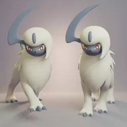 Pokemon - Absol with 2 poses
