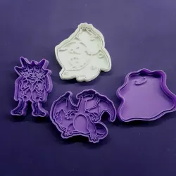Pokemon Ditto, Bulbasaur, Charizard and Greninja Cookie Cookie Cutter