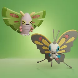 Pokemon - Dustox and Beautifly