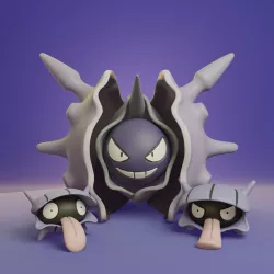 Pokemon - Shellder and Cloyster