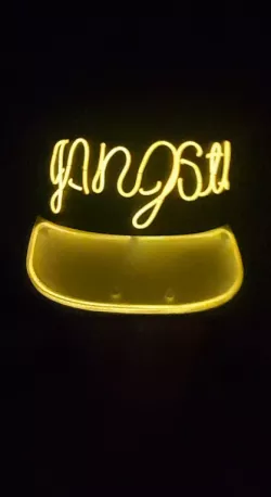 Psychedelic hat templates for use with El wire.