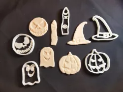 Pumpkin, Ghost, witch hat  halloween cookie cutters  5 piece in 1 set