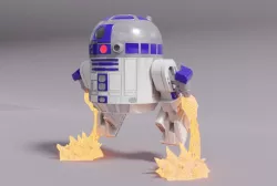 R2D2 Chibi Flying Mode Star Wars Fan Art