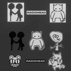 RADIOHEAD STENCILS AND LOGOS