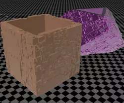 Random generated cube planter