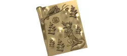 real 3D Relief For CNC and sculpture building decor for decoration "THE CROW AND THE FOX" 3d print and cnc