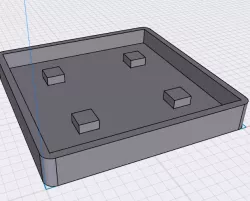 Saucer with Airflow for 9cm x 9cm Square Pot