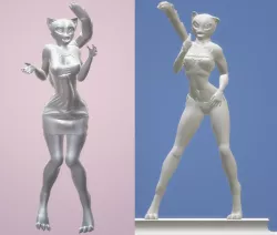 Sexy Cheetah Cat-Girl