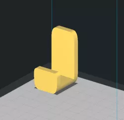Simple wall hook (No hole)